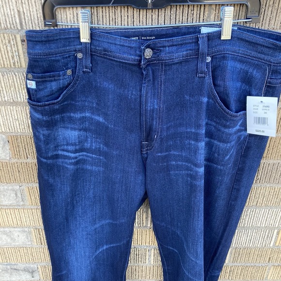 Adriano Goldschmied AG The Everett Slim Straight Jeans Pants‎ 36x33 Blue